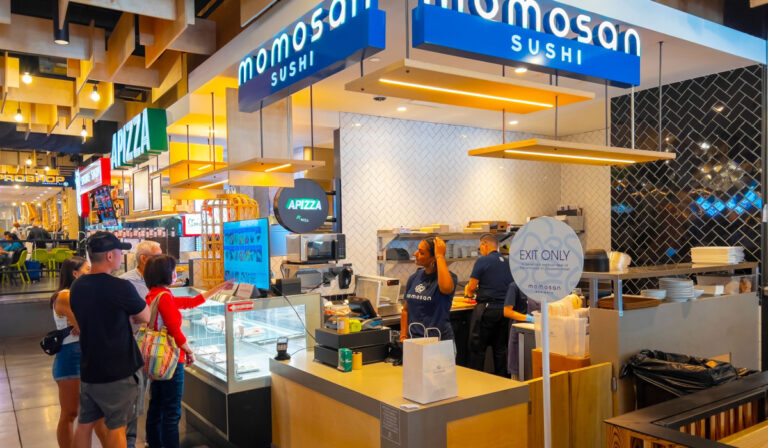 Momosan Sushi restaurant in Td Garden Boston