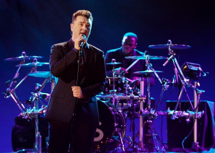 Sam Smith performs on stage