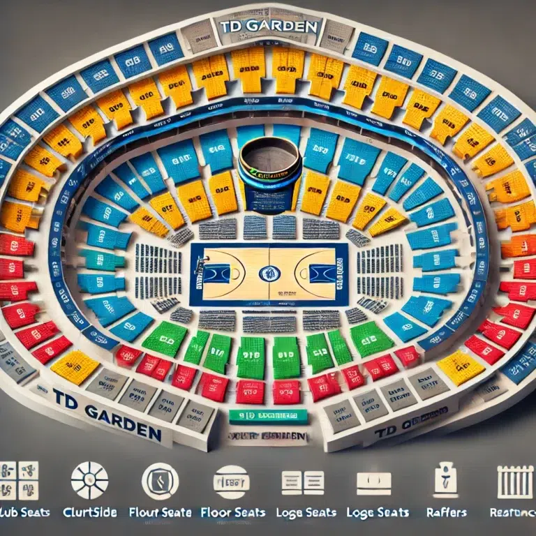 TD Garden Seating Plan Aerial View