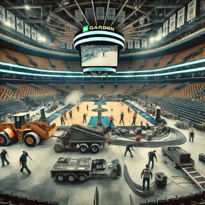 A-dynamic-image-of-TD-Garden-during-a-quick-event-changeover-showing-a-team-of-workers-transforming-the-arena-from-a-basketball-court-into-an-ice-hockey